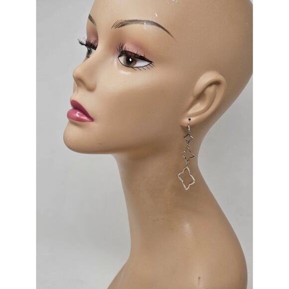 DAVID YURMAN Sterling silver Quatréfoil Triple-Drop Earrings - Picture 8 of 11